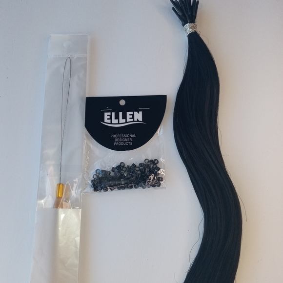Student itip kit - 18" itips hair extensions , 50 beads , one wire loop needle - Picture 9 of 11